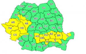 Alertă de inundații pe râuri din 7 județe. Viituri puternice se pot produce în Cluj, Bihor, Arad, Hunedoara, Timiş, Alba și Caraş Severin