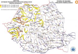 Alertă de inundații pe râuri din 7 județe. Viituri puternice se pot produce în Cluj, Bihor, Arad, Hunedoara, Timiş, Alba și Caraş Severin