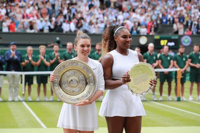 Cea mai importantă victorie obţinută de Simona Halep împotriva Serenei Williams a fost în finala de la Wimbledon, din 2019