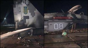 Un căpitan de aviație beat s-a izbit cu Volkswagenul Touran într-un avion de vânătoare MiG-29, în Ucraina