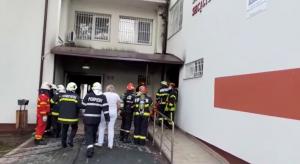 Incendiu la Secția de Psihiatrie a Spitalului din Slatina. Zeci de pacienţi evacuaţi