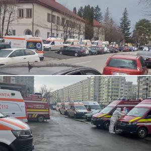 Imaginea dură a României de astăzi: Cozi de salvări în faţa spitalelor Covid. Vlad Voiculescu: Nu, nu sunt parcări de ambulanțe