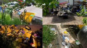 Mizerie și mormane de gunoaie într-un cartier din Pitești: Trăim într-un oraș în care se construiesc toalete de 400.000€, însă lângă Bazarul Gheorghe Lazăr e plin de șobolani și de gunoaie