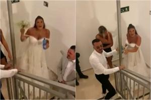 Nuntă întreruptă de tiruri de rachete în Israel. Reacția miresei când a auzit sirenele. VIDEO