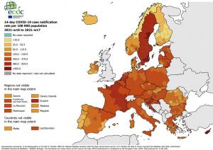 Indicele epidemiologic, actualizat. 75 de state, printre care Spania și Danemarca, riscă să intre pe lista galbenă a României