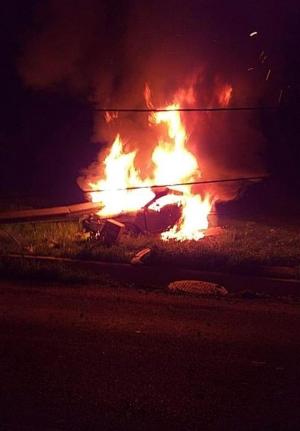 Mugurel a murit ars de viu într-un Audi TT făcut scrum, în Satu Mare. Maşina a luat foc după ce s-a izbit violent de un stâlp
