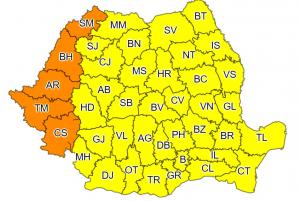 Alertă meteo de caniculă în România. Cod portocaliu în 5 județe, restul  țării sub avertizare cod galben