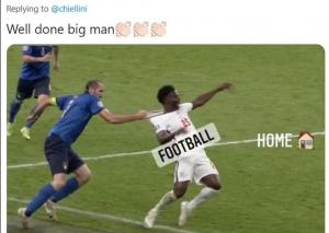 Momentul din finala Euro 2020 care a produs reacţii amuzante pe site-urile de socializare