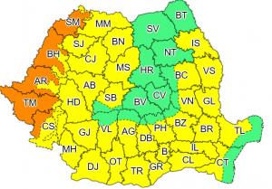 Alertă meteo de caniculă în România. Cod portocaliu în 5 județe și galben în aproape toată țara