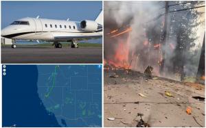 Un avion s-a prăbuşit și a explodat în apropierea unui teren de golf, în California. Trei persoane aflate la bord au murit