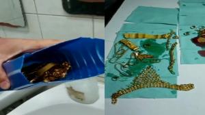 O menajeră bănuită că a furat bijuterii în valoare de 200.000 de euro a fost prinsă la Albița: le ascunsese în cutii de cremă şi ulei de motor