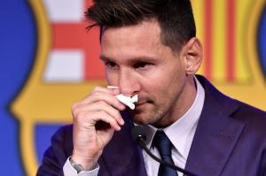 Şerveţelul cu care Leo Messi şi-a şters lacrimile, după despărțirea de Barcelona, valorează 1 milion de dolari