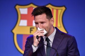Şerveţelul cu care Leo Messi şi-a şters lacrimile, după despărțirea de Barcelona, valorează 1 milion de dolari