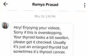Un tânăr de 22 de ani din SUA a aflat că are cancer la tiroidă de pe TikTok, după ce mai multe persoane au observat un detaliu ciudat în clipurile sale