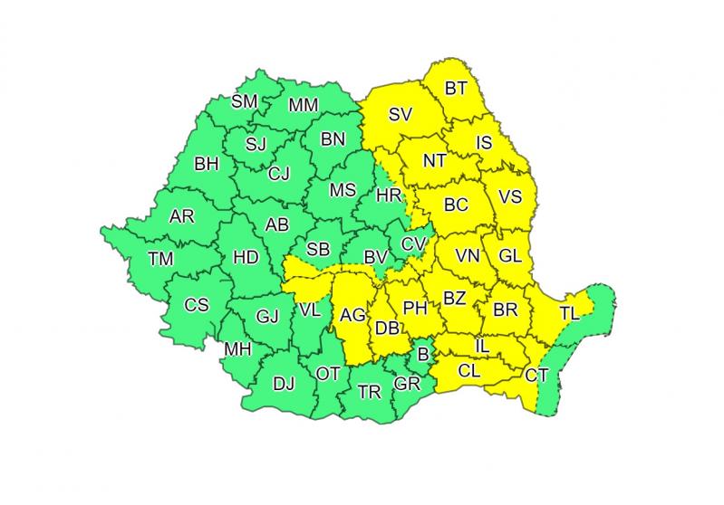 Cod Galben de vreme rea