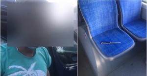 Un tânăr gălăţean, care a scos cuţitul în autobuz în timpul unei dispute, susţine că avea arma la el ca să taie un salam