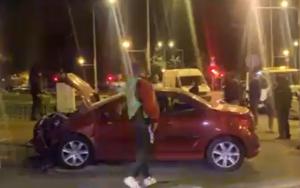Şofer băut, accident în Bucureşti, după ce a pierdut controlul volanului la o curbă
