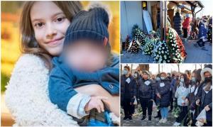 "Raisa mea, fetița mea!". Copila ucisă pe trecere de mașina poliţiei, înmormântată în sicriu alb. Sute de oameni o conduc pe ultimul ei drum