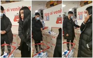 Doi tineri, dichisiți și cu haine de firmă, prinși la furat șampoane într-un supermarket din Dâmbovița. "Am și eu copil mic acasă"