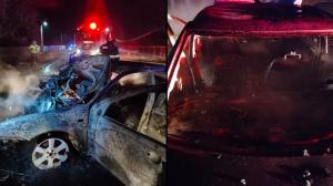 Șoferiță de 21 de salvată din ghearele morții, după ce a intrat cu mașina într-un copac și a fost cuprinsă de flăcări