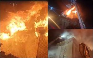 Incendiu violent la mansarda sediului Arhiepiscopiei Tomisului