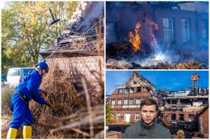 Adăpost pentru refugiaţi ucraineni, mistuit de flăcări în nordul Germaniei. Incendiul ar fi un "act criminal". Simbolul pictat pe poartă