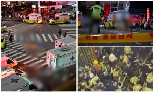Teroare în timpul unei petreceri de Halloween, la Seul: 151 de morți și peste 80 de răniți. Oamenii s-au călcat în picioare şi au fost resuscitaţi pe asfalt
