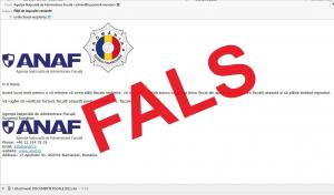 Se trimit mesaje false în numele ANAF, cu plăți fiscale restante: "Nu transmiteţi bani către conturile menţionate!"