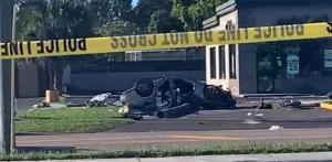 Trei adolescenţi s-au răsturnat mortal cu un Maserati furat, la 197 km/h. Momentul accidentului, filmat din elicopter de poliţiştii din SUA