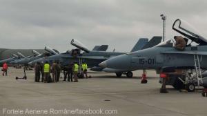 Aeronave Eurofighter Typhoon şi CF-18 Hornet au ajuns în bazele militare de la Kogălniceanu şi Borcea