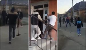 "Nu-l lăsa! Dă-i, dă-i!". Bătaie cu pari și lopeți în primărie și pe străzile din Șieuț, în Bistrița-Năsăud. Cinci cetățeni moldoveni au fost reținuți