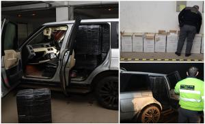 13.500 de pachete de ţigări ascunse într-o maşină, descoperite la frontiera cu Ucraina. Contrabandiştii s-au aruncat în Tisa