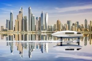 Croazieră la nivel înalt, în Dubai. Bărcile zburătoare vor pluti în aer, deasupra apei, cu până la 75 km/h