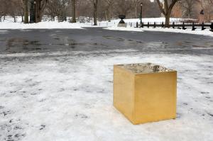 Un cub din aur pur, în valoare de 11,7 milioane de dolari, a apărut într-un parc din New York