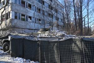 Soldații ucraineni se pregătesc de război în „orașul fantomă” de la Cernobîl
