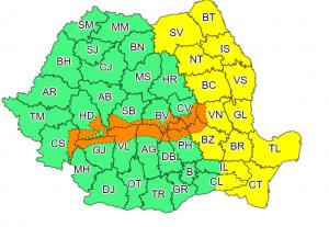 Alertă meteo de viscol puternic în România. Coduri galben și portocaliu în următoarele ore, la munte vor fi rafale de peste 140 km/h