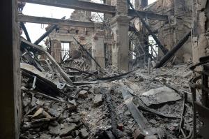 Rușii au dezlănțuit iadul în Harkov. Piața centrală, distrusă ca după Al Doilea Război Mondial. Ce a lăsat armata rusă în urma ei