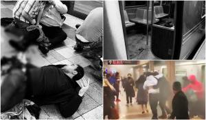 Filmul atacului de la metroul din New York. Oamenii s-au călcat în picioare pentru a fugi din calea gloanţelor. Atacatorul, încă liber