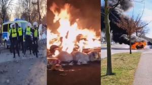 Europa, răvăşită de manifestaţii extremiste. Scene înfiorătoare în câteva oraşe din Suedia şi Spania
