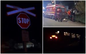 Ambulanţă SMURD, lovită de tren în Maramureş: Pacienta pentru care fusese solicitată a murit. Bucăţi din autospecială au fost împrăştiate peste tot