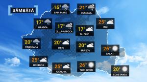 Vremea 9 aprilie 2022. Ploi în vestul și nordul României, atmosferă superbă în restul teritoriului