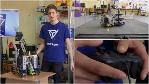 Robotul care adună jucăriile aruncate prin casă, invenţia unor elevi de la un liceu din Dej