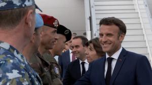 Emmanuel Macron şi Klaus Iohannis, în vizită la baza Mihail Kogălniceanu. Cei doi vor discuta despre aderarea României la Schengen