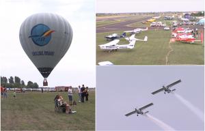 Acrobaţii aeriene demne de filme, paraşutişti şi curse cu balonul, pe aerodromul din Clinceni: ''MIG-ul, foarte impresionant!''