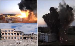 Atacuri brutale neîncetate ale ruşilor. Două şcoli, transformate în ruine după loviturile rachetelor. 2 morţi şi 10 răniţi, într-un centru cultural din Ciuhuiv