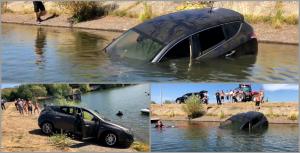Un bărbat i-a aruncat unei femei maşina în lacul Mujdeni, din Satu Mare. Cei doi ar fi în proces de divorţ