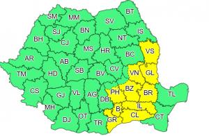 Cod portocaliu de ploi, vijelii și grindină în Bucureşti şi 22 de judeţe. Noi alerte de vreme severă, în aproape toată țara