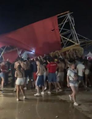 Un mort şi 17 răniţi la un festival de muzică electronică din Spania, după ce scena s-a prăbuşit