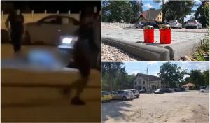 Filmul tragediei din Mureş în care un bărbat a murit, iar altul a fost rănit, după ce un şofer de 19 ani i-a călcat cu maşina