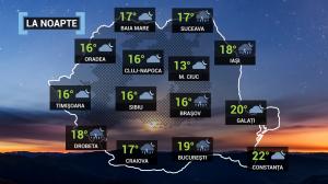Vremea 23 august 2022. Furtuni și descărcări electrice în mare parte a țării